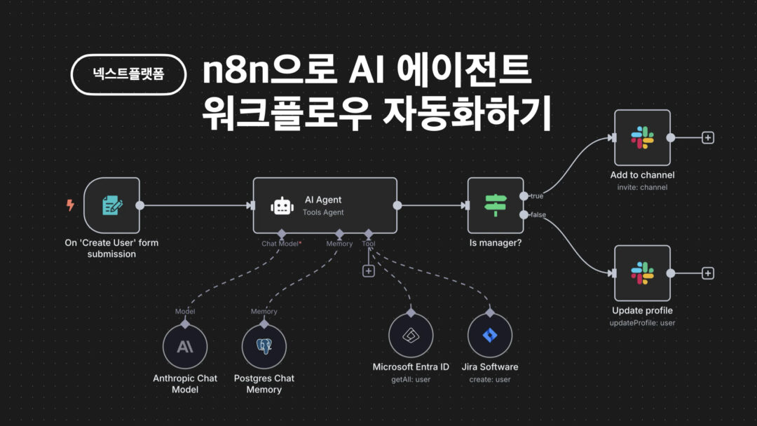 n8n으로 AI 에이전트 워크플로우 자동화하기 by 넥스트플랫폼