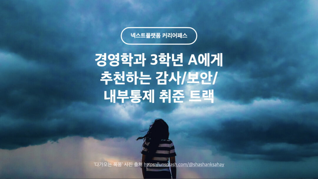 금융업 감사 내부통제 보안 거버넌스 취준 트랙 by 넥스트플랫폼