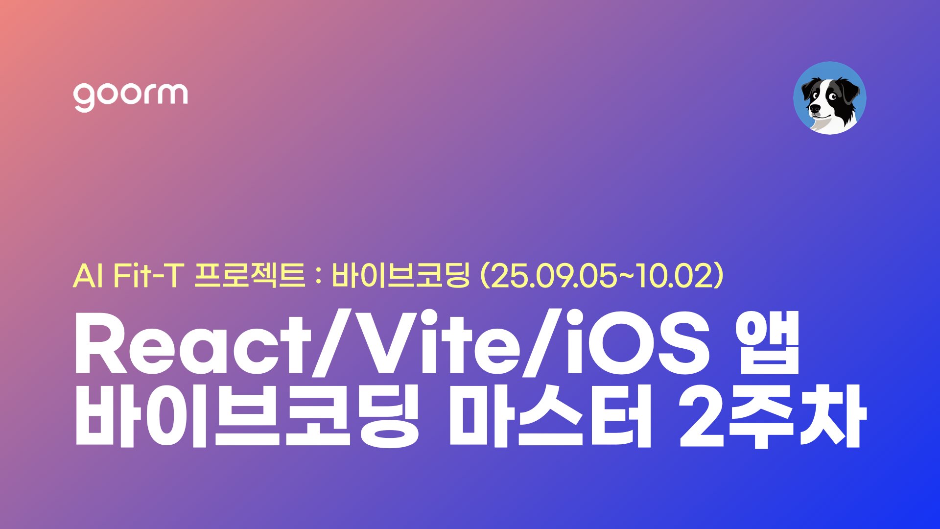 바이브코딩 마스터 2주차 React Vite iOS Android