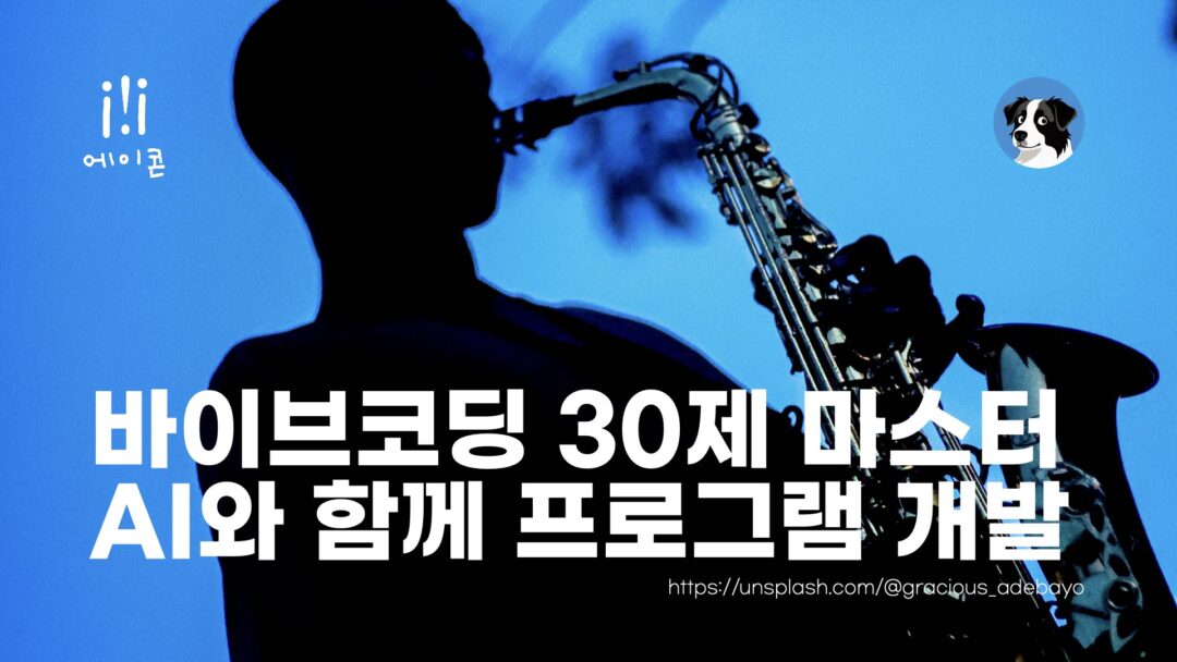 JUN 바이브코딩 30제 마스터 에이콘 동준상