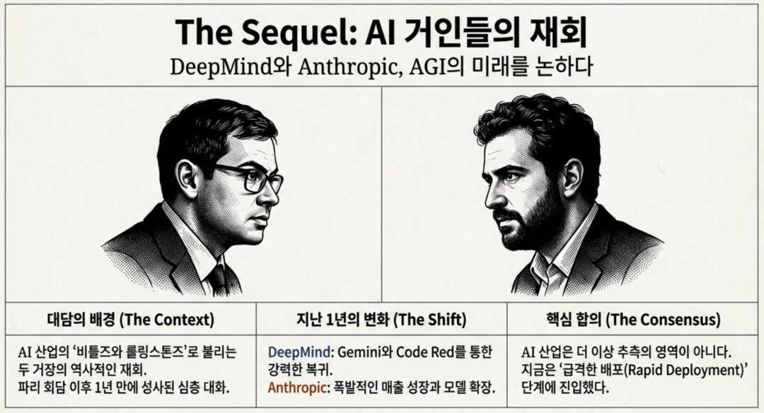 AGI 예측 비교 - 구글 데미스 허사비스 대 앤트로픽 다리오 아무데이