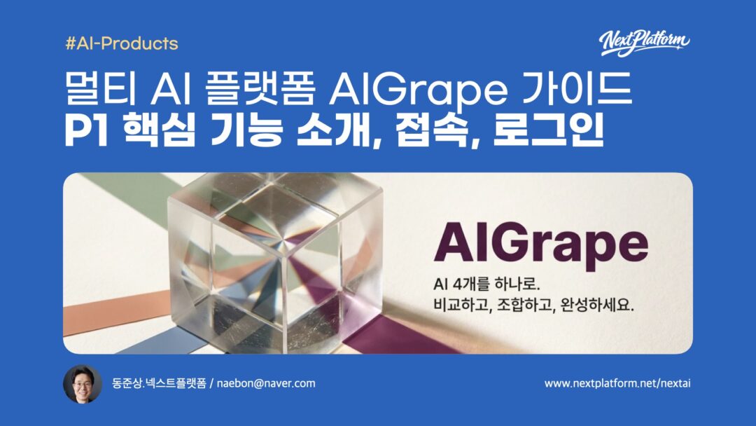 AIGrape Multi-AI Platform P1 Overview -post cover by NextPlatform