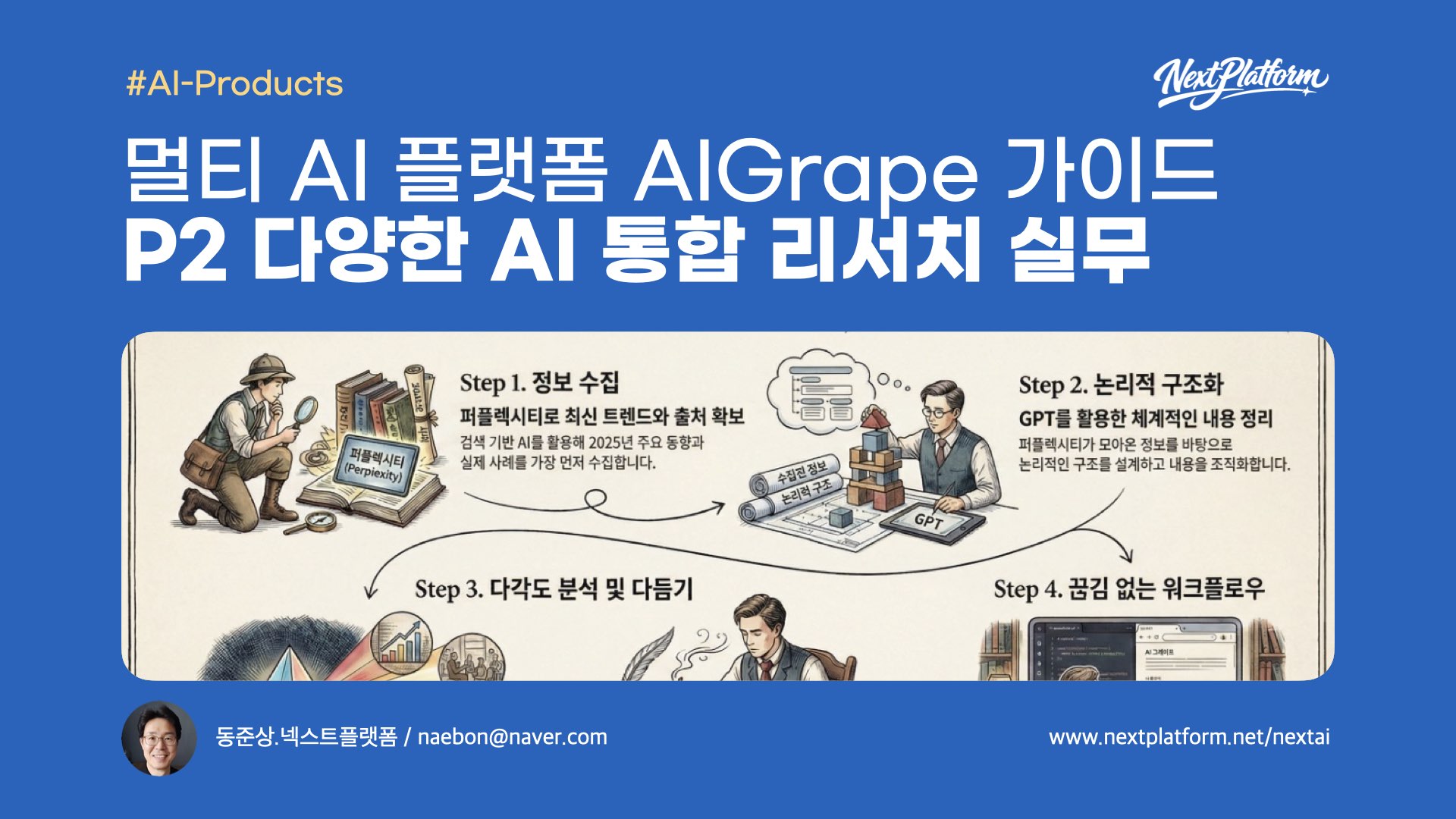 AIGrape Multi-AI Platform P2 Research with Four AIs -post cover by NextPlatform