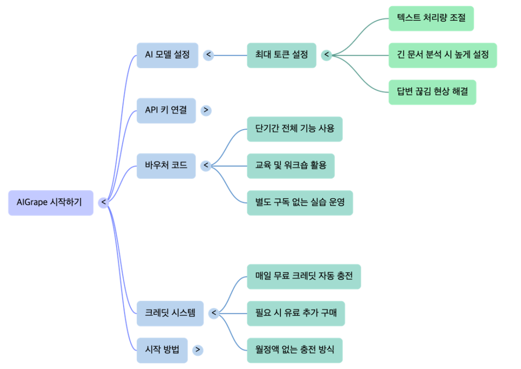 AIGrape Multi-AI Platform P5 Token Voucher Credit -mindmap by NextPlatform