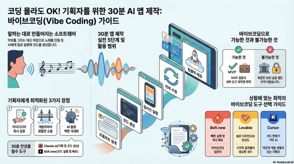Vibecoding magic you can build apps in thirty minutes - infographic by NextPlatform