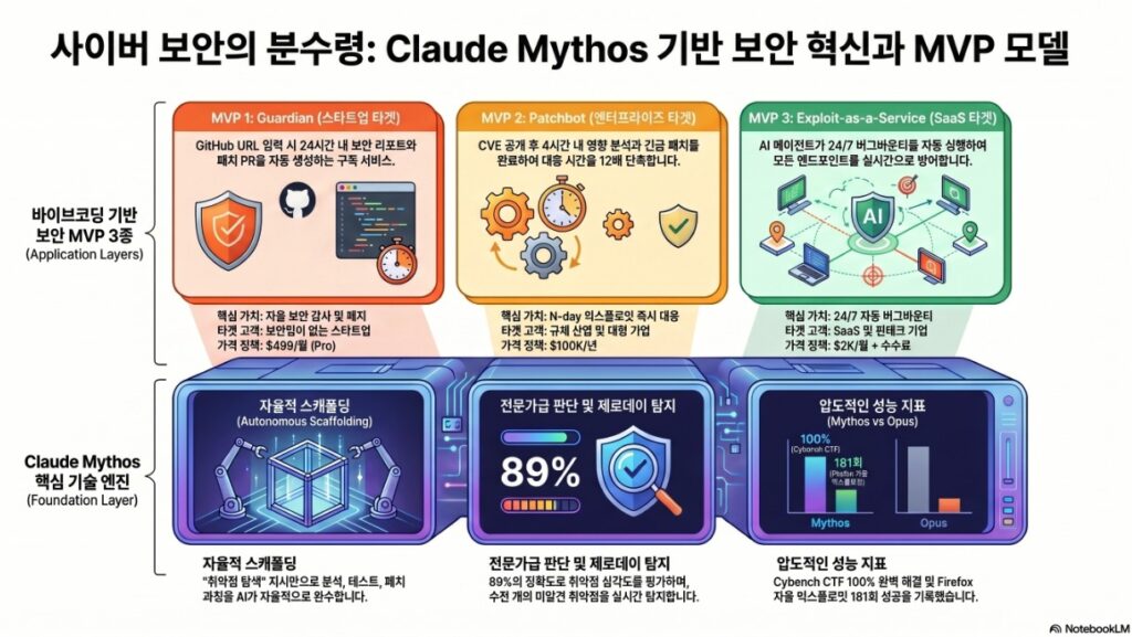 Claude Mythos Workshop 3 MVPs -infographic by NextPlatform